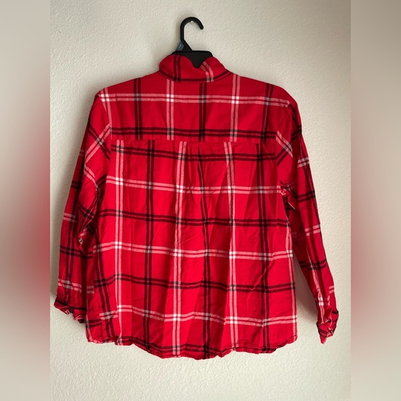 Wondershop Red Plaid Women's Pajama Top size XL - Picture 2 of 5